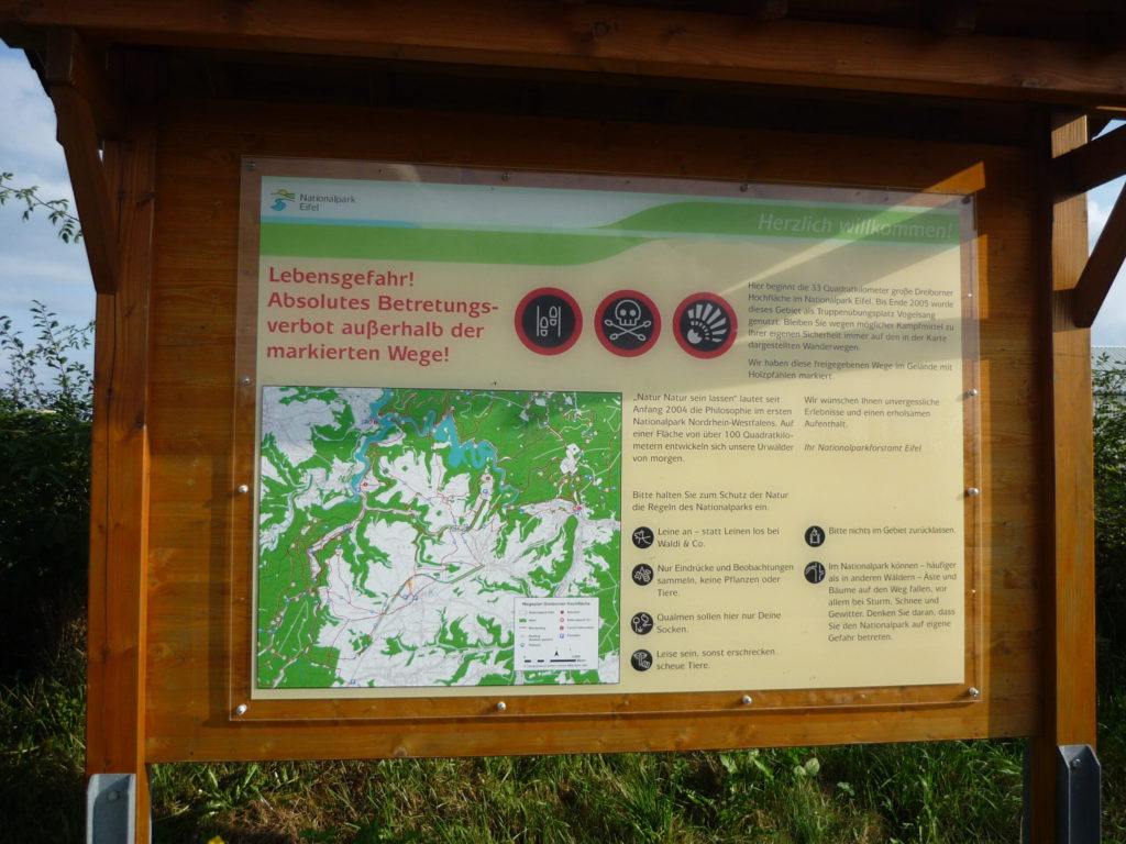 park sign