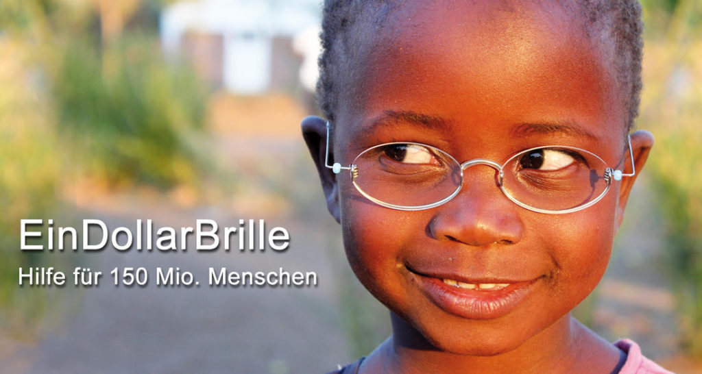 girl with a smile wearing one dollar glasses