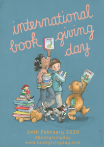 poster for international book giving day
