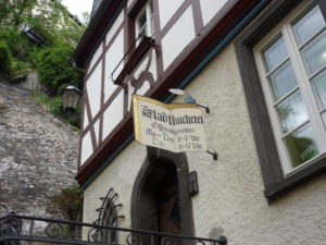 half-timbered city library in Cochem