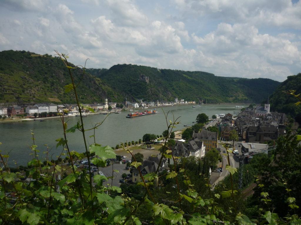 barge on the Rhine River, but it's not carrying coal