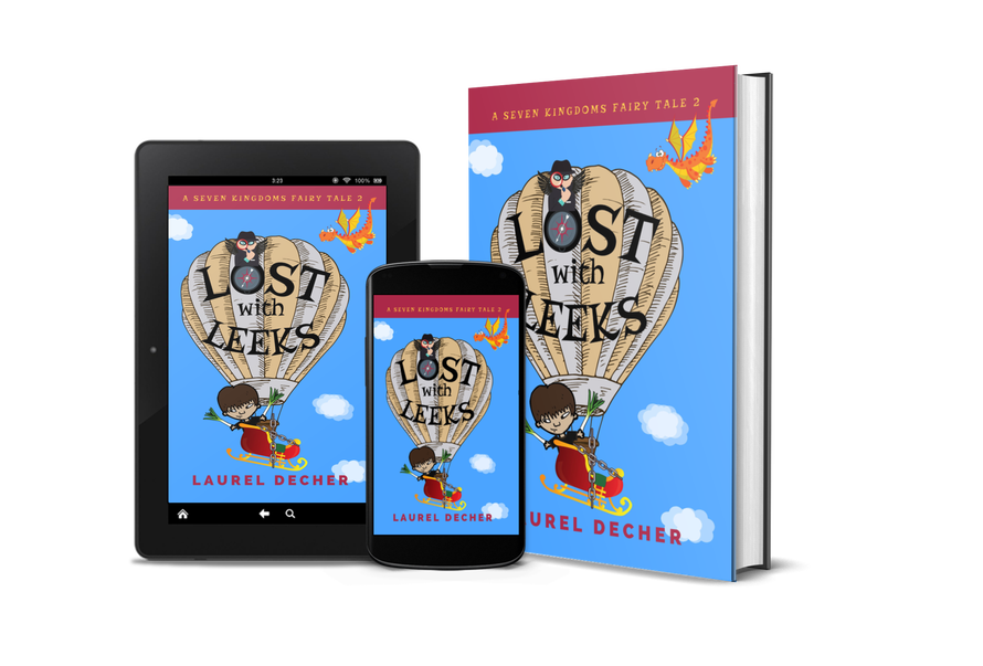 tablet phone ebook hardcover images of LOST WITH LEEKS