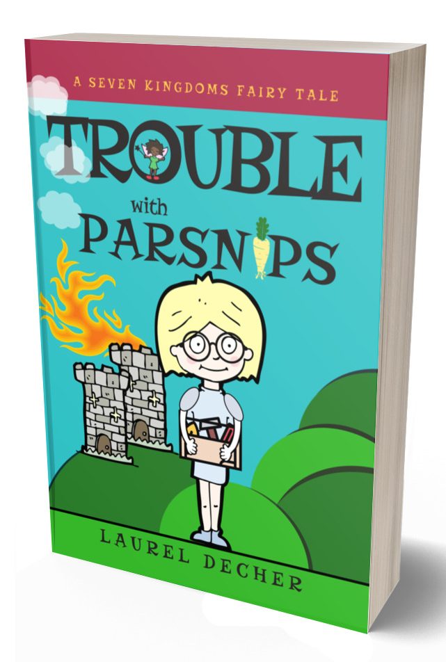 paperback of Trouble With Parsnips a middle grade story about speaking up