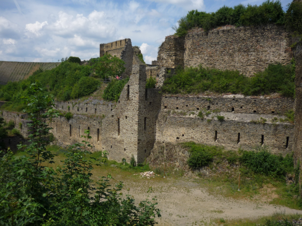 ruins of Burg Rheinfels, castle in the Rhine valley