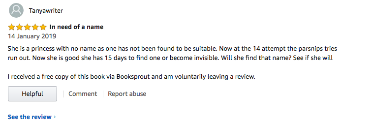 5 star review from Amazon.co.uk