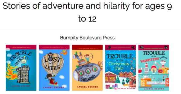book covers for Bumpity Boulevard Press titles