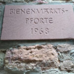 plaque for bee gate in Michelstadt city wall