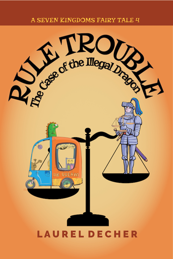 book cover Rule Trouble knight and ice cream truck on scales of justice