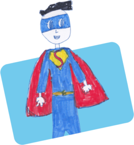 superman drawing from Voices of Children website