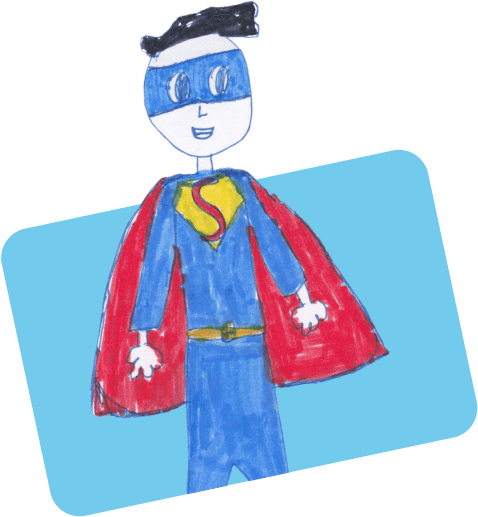 superman drawing from Voices of Children website