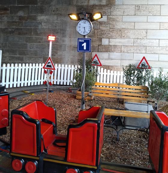 Platform 1 for a children's train ride