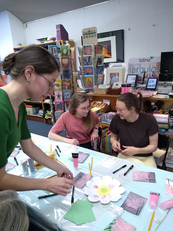 art in the bookstore