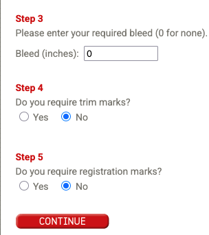 screenshot of steps 2, 3, and 4