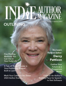 Cover image Darcy Pattison interview in Indie Author Magazine