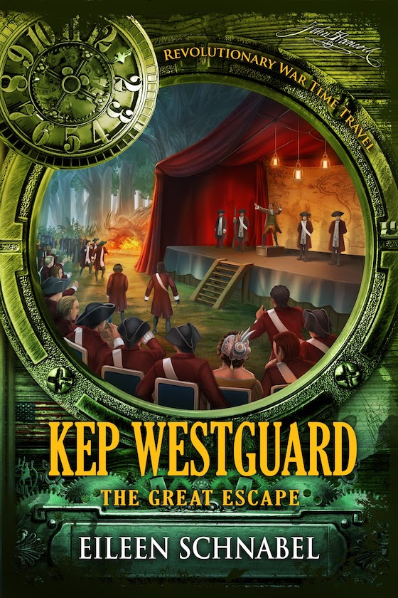 book cover of time travel adventure for middle grade Kep Westguard The Great Escape