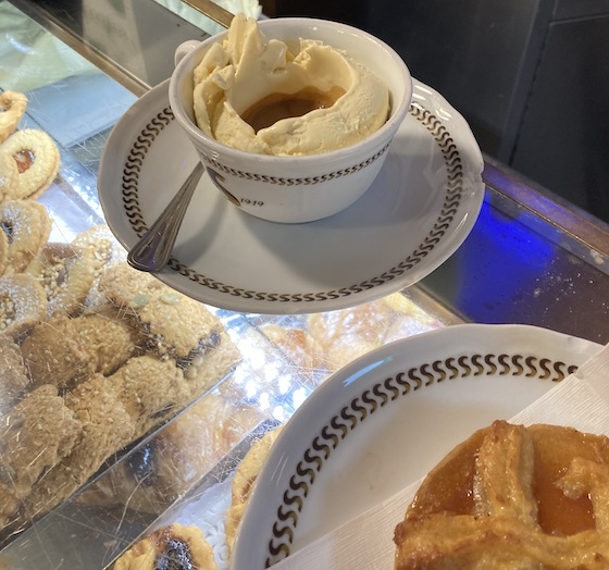 close up of ice cream coffee