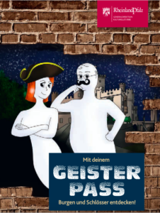 cover image on the Geisterpass or Ghost Passport for kids for German castles