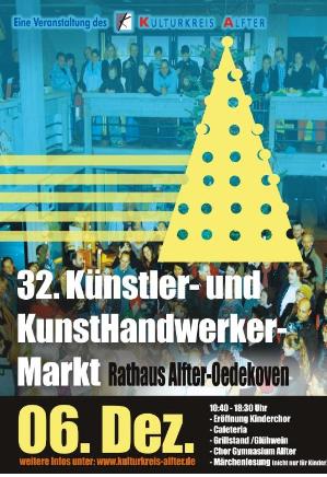 Dec 6th is 32nd Advent Art market in Oedekoven near Bonn, Germany